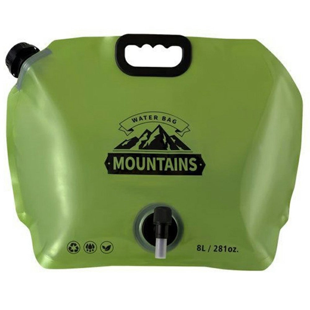 Portable Water Container 8L Large Capacity Collapsible Water Carrier for Camping Hiking BPA Free, No FDA