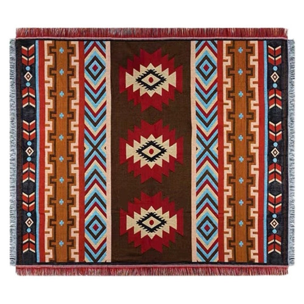 130x180cm Picnic Blanket Thick Bohemian Ground Cover Outdoor Camping Tent Mat Nap Rug