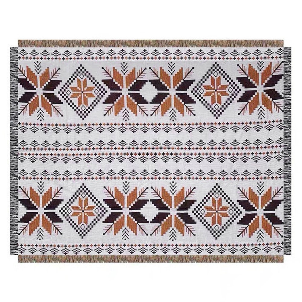 90x90cm Picnic Blanket Thick Moisture-Proof Bohemian Ground Mat for Outdoor Camping Beach