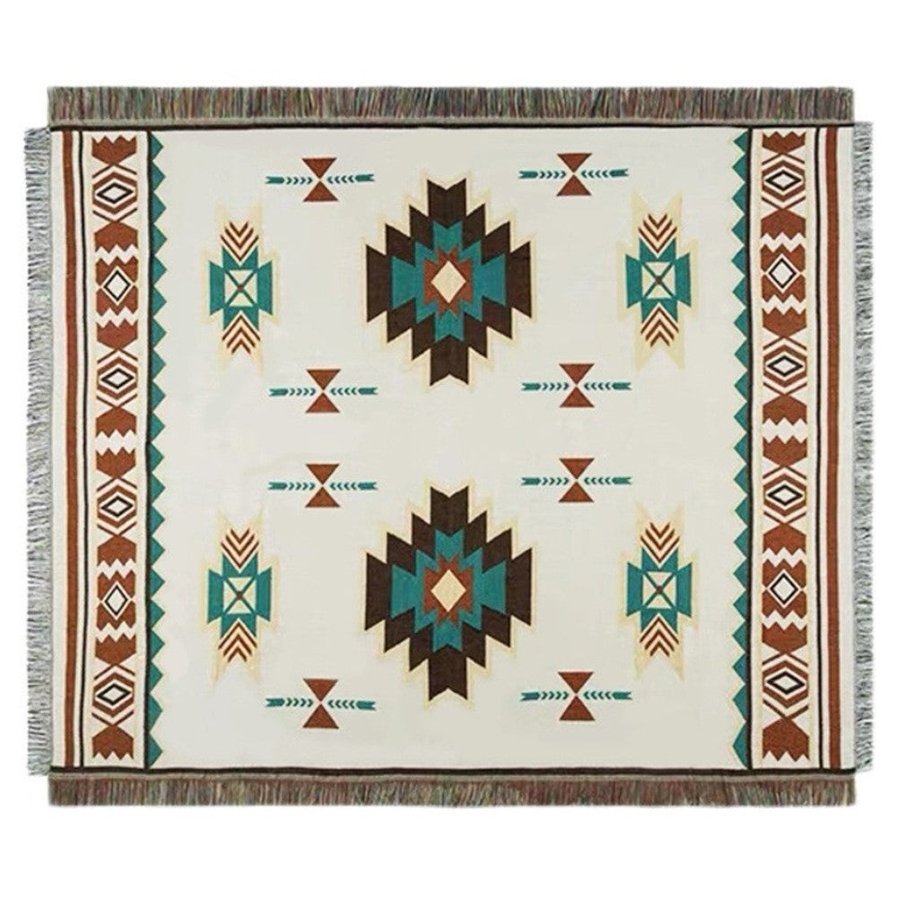 130x180cm Picnic Blanket Thick Moisture-Proof Bohemian Ground Mat for Outdoor Camping Beach