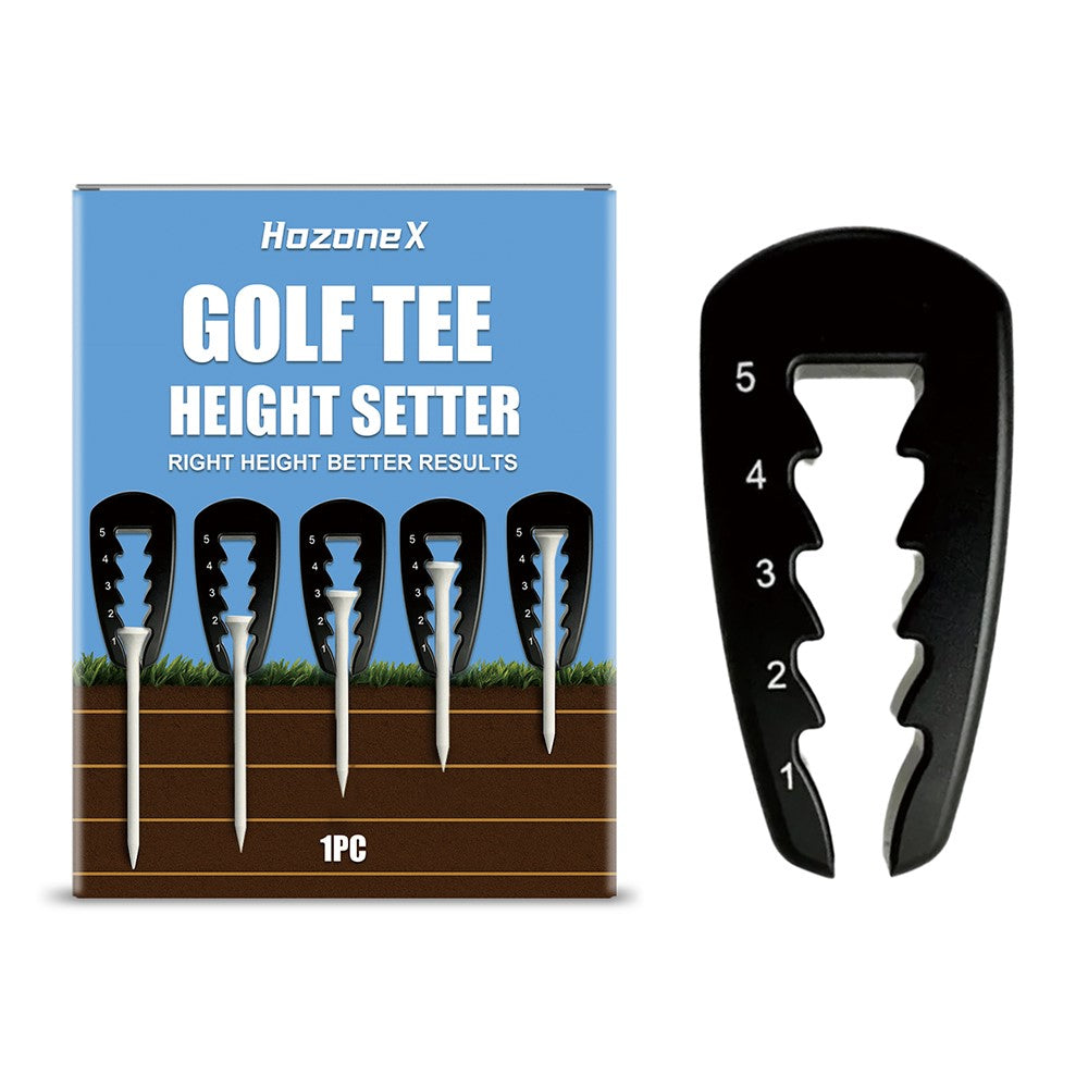 HOZONEX HZ-F01-0025-01 Plastic Golf Tee Height Setter Portable Practice Aid for Consistent Swings