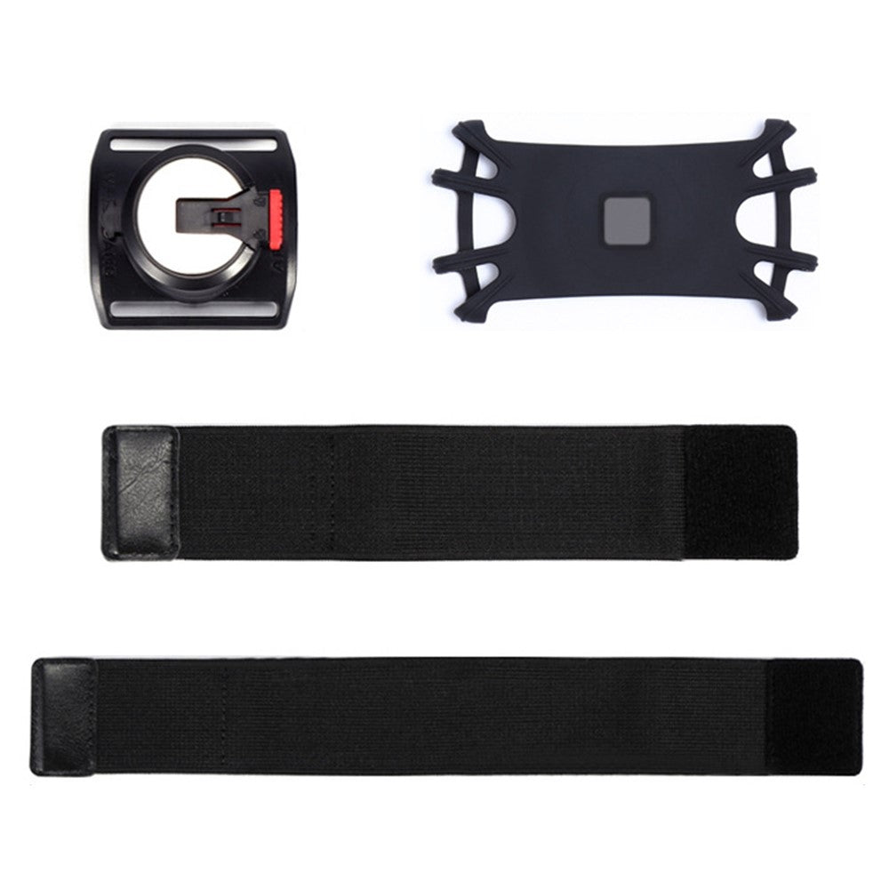 X02 Silicone Strap Design Detachable Phone Holder for iPhone 16 / 16 Plus / 16 Pro / 16 Pro Max Cycling Running Armband Phone Bracket