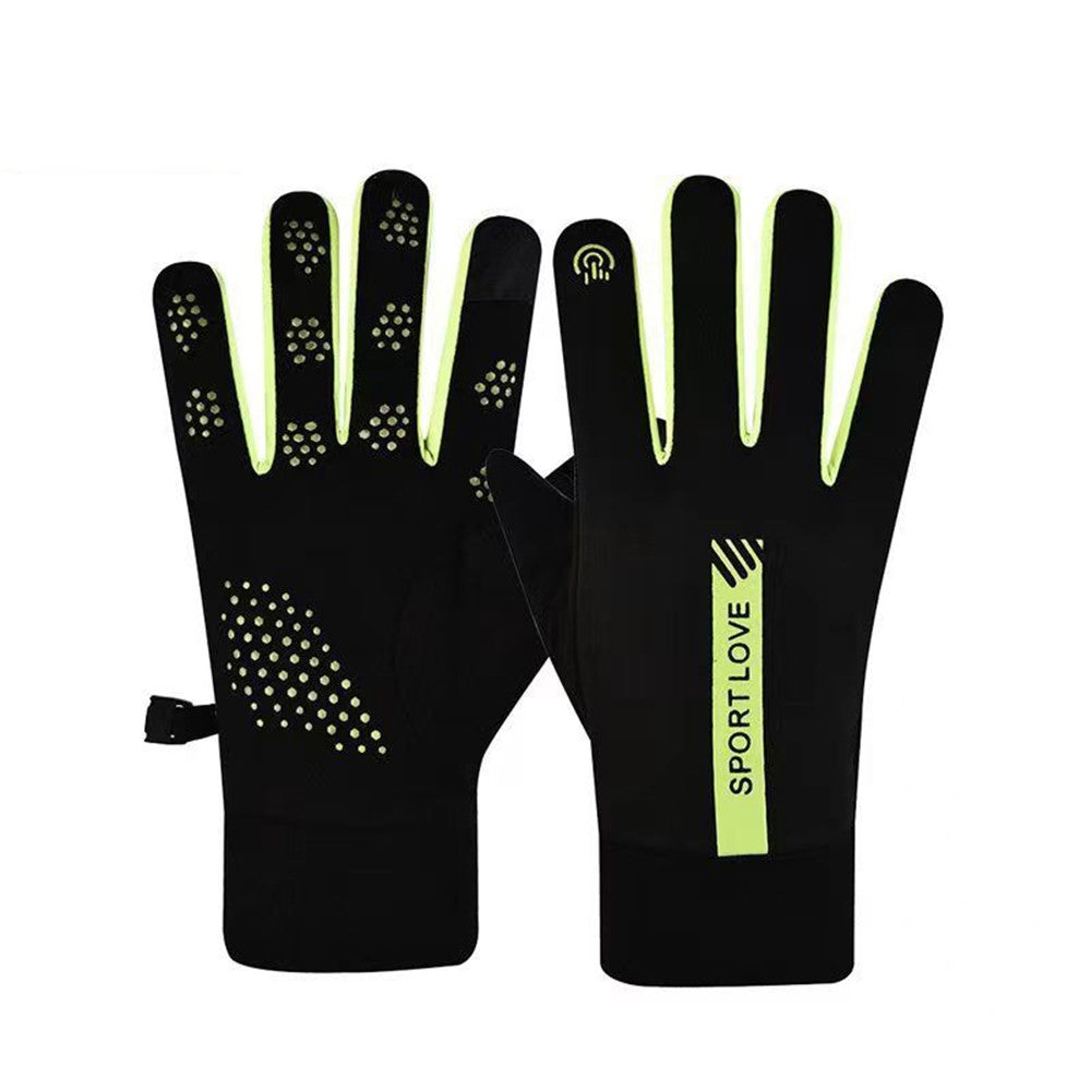AL679542738 1 Pair Winter Cycling Gloves Water Resistant Windproof Anti-Slip Touch Screen Bike Gloves