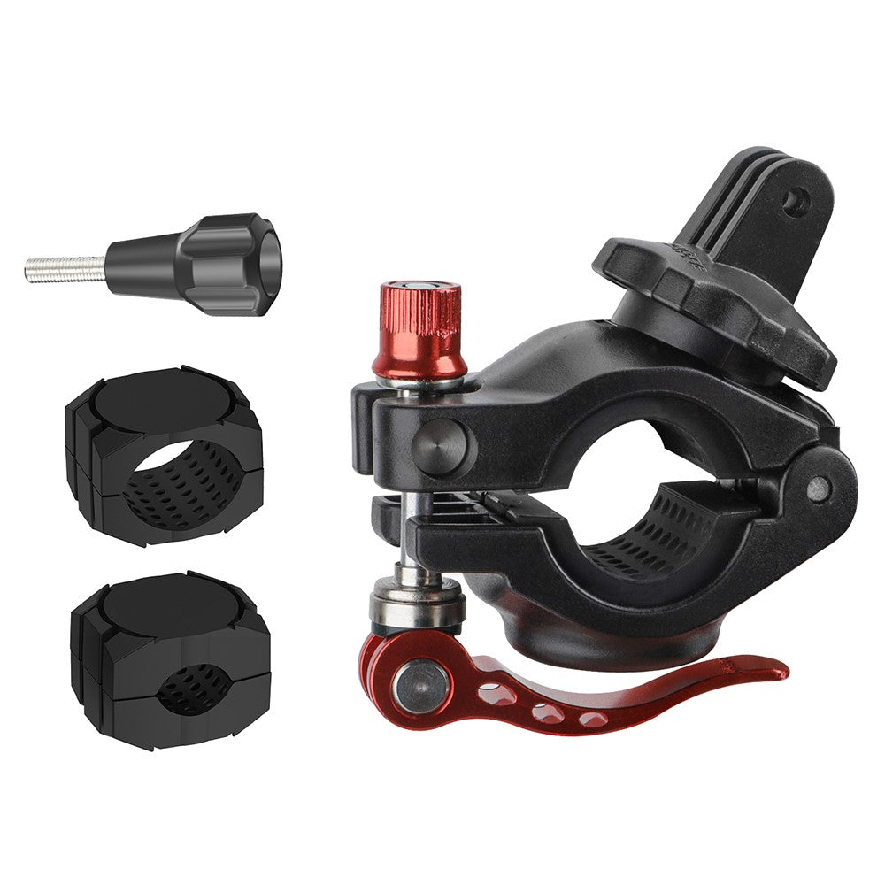 SUNNYLIFE ZJ758 DJI Action 4 / GoPro 12 Bike Mount 360-Degree Rotation Handlebar Camera Holder