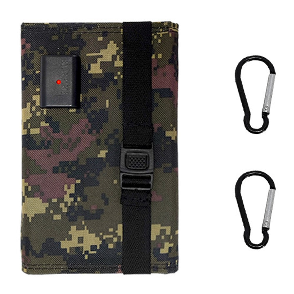 10W 5V Portable Outdoor Solar Power Supply 5 Folding Solar Panels Phone Charging Device, No Cable