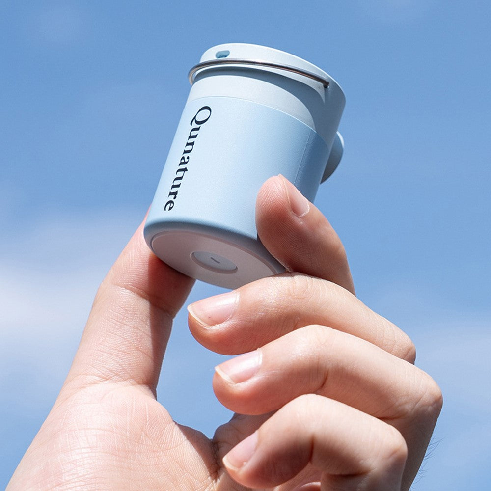 QUNATURE Outdoor Mini Electric Air Pump Magnetic Camping Hanging Lamp Swimming Ring Air Mattress Inflator