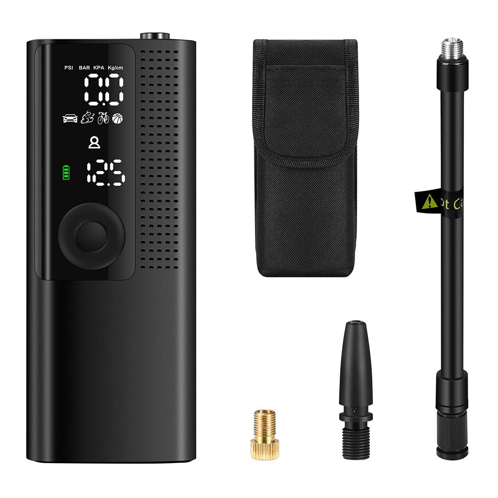 BP198 Multi-Function Digital Display Air Pump Portable Tire Inflator with LED Light