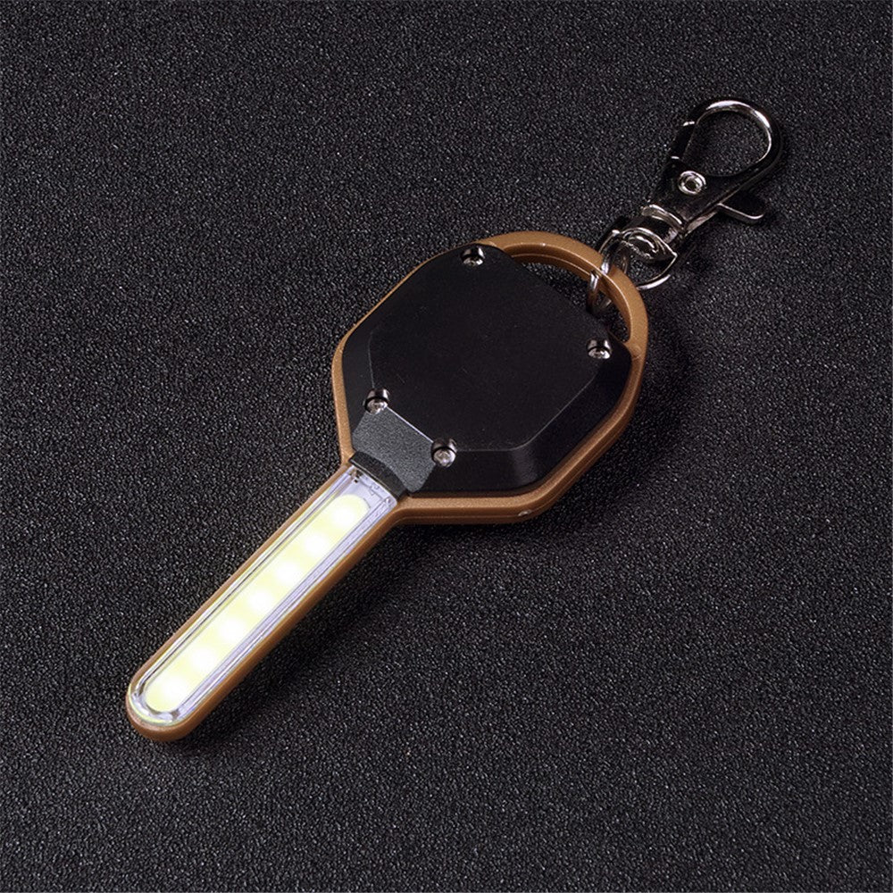 Mini LED Flashlight Keychain Portable LED Night Light Key Shaped Campi