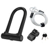PL-G1L Bike U Lock IP65 Waterproof Bicycle Lock with Security Steel Cable / Mounting Bracket / Keys for Bicycle Motorcycle
