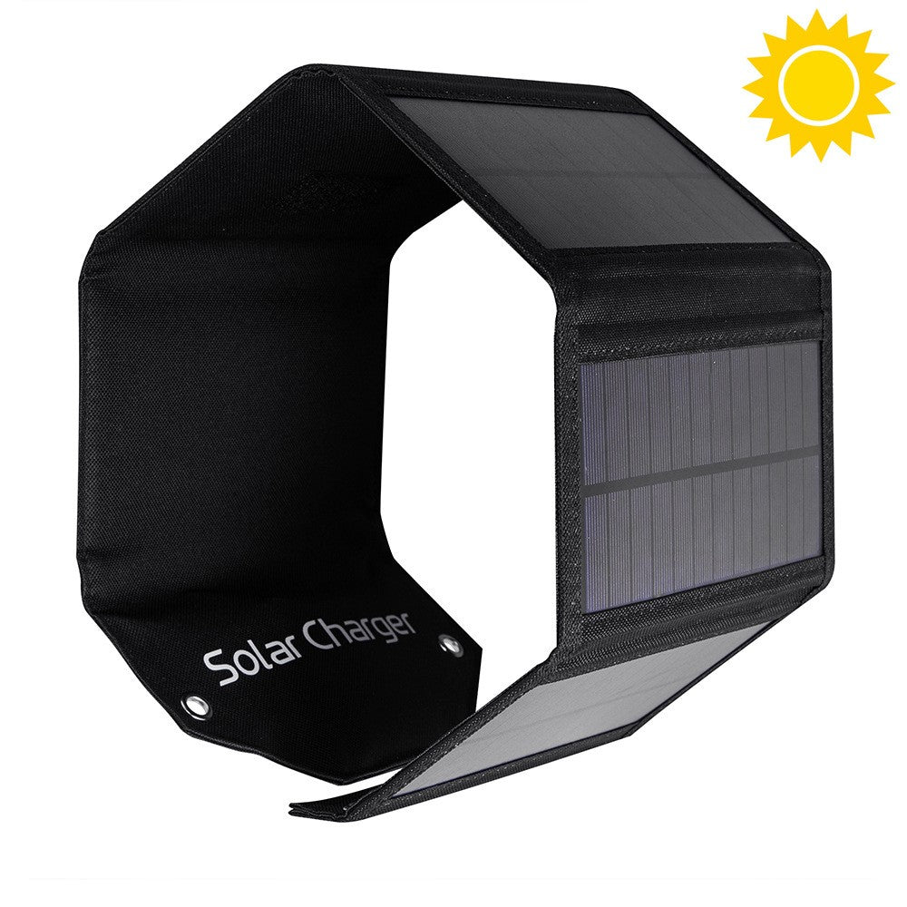 SPB5Z Foldable 5 Solar Panel Charger 10W 5V Portable Solar Charger for Outdoor Hiking Camping