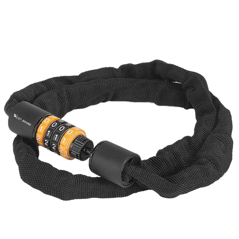 WEST BIKING Anti-theft MTB Road Bike Password Lock Portable Safety Bicycle Chain Lock Scooter Electric E-Bike Cycling Accessorie-WAYBIKER