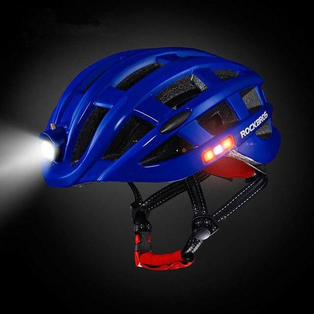 Light Cycling Helmet USB Rechargeable Bike Ultralight Helmet Intergrally-Molded Mountain Road Bicycle Mtb Helmet-WAYBIKER