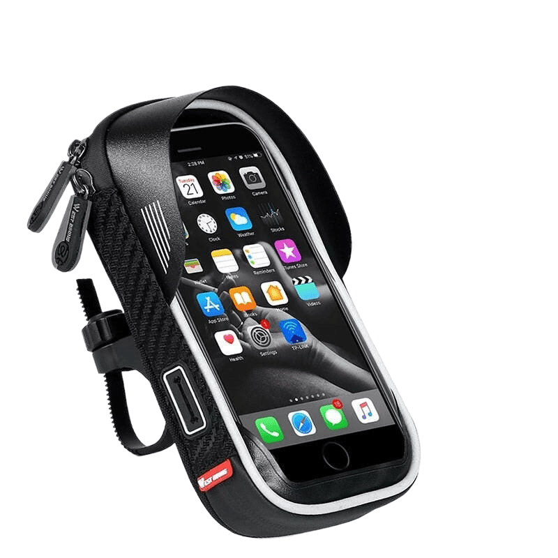 WEST BIKING Waterproof Bicycle Front Bag Mobile Phone handlebar Mount Bag For 6.5 inch iPhone Samsung Phone Mount Cycling Bag-WAYBIKER