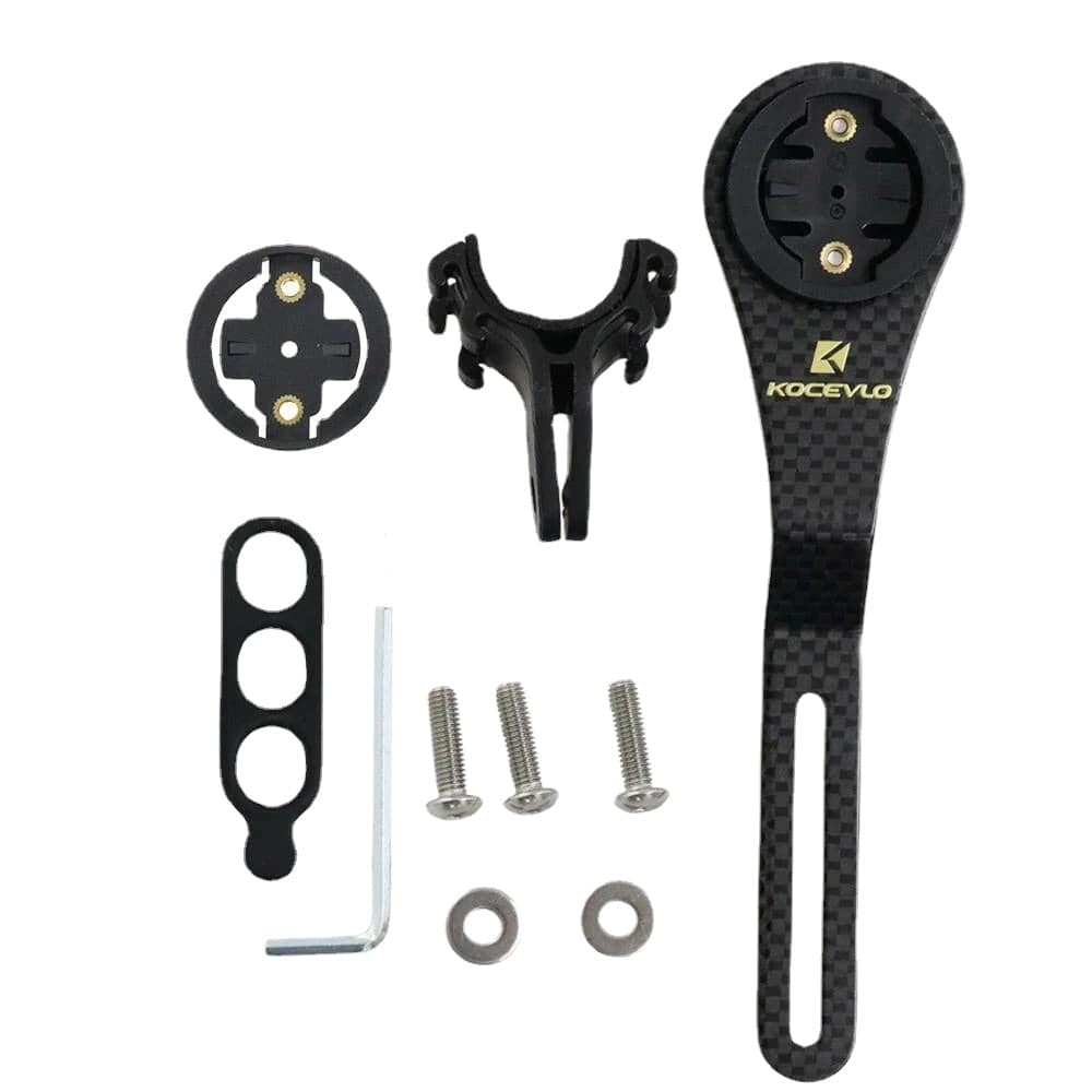 KOCEVLO Bicycle Computer Holder Carbon Fiber Bike Holder Bracket Bike Computer Mount for Garmin Bryton Mount Support  handlebar-WAYBIKER