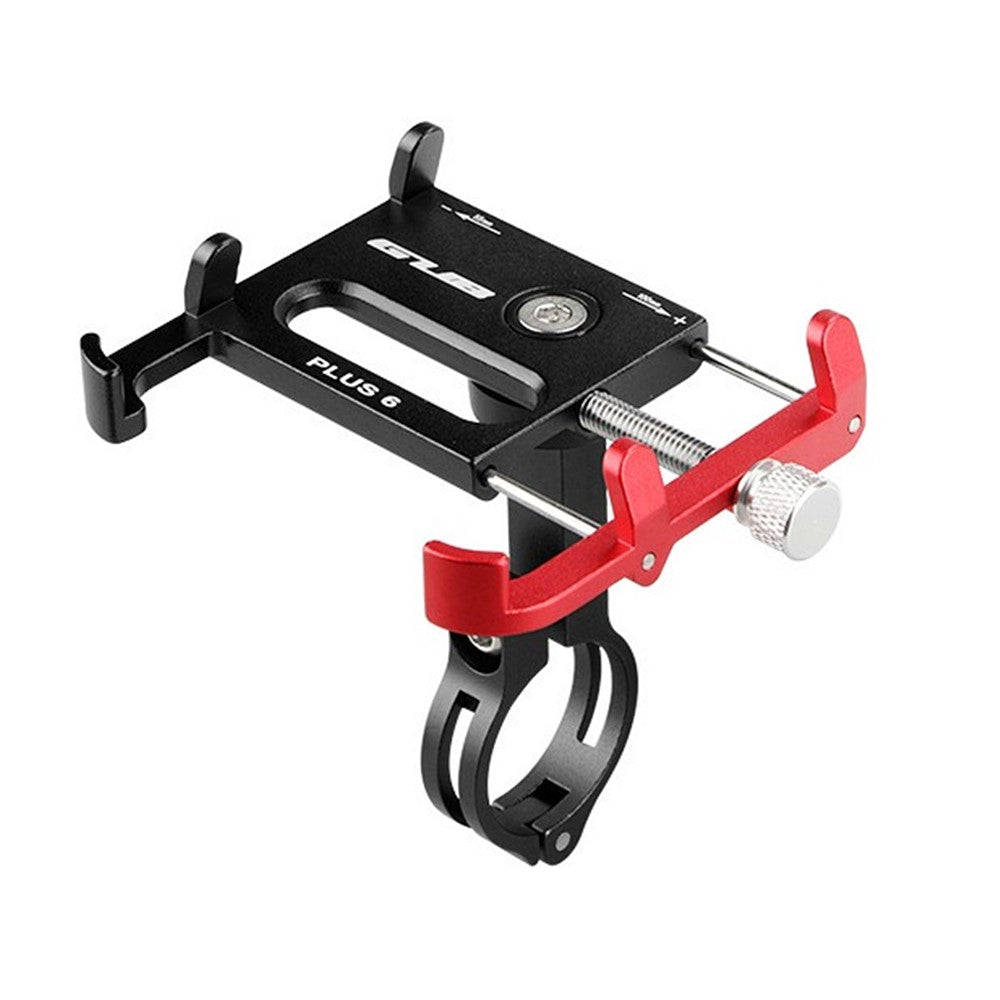 GUB PLUS 6 Cell Phone Holder Aluminum Alloy Bicycle Mount Handlebar Holder Mount, Clamp Size: 55-100mm – Black