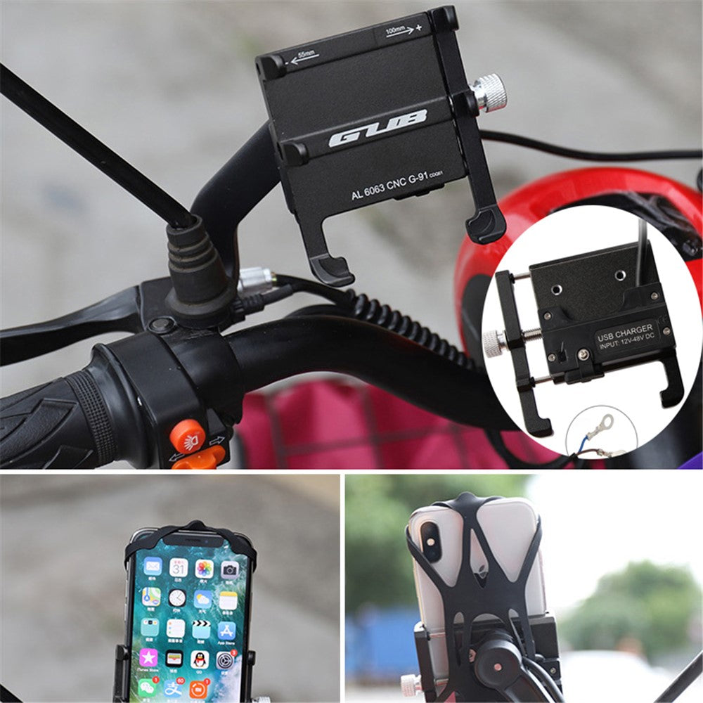 GUB G-91 Road Bike Phone Mount Stable Holder Bicycle Electric Motorcycle Scooter Phone Fixed Bracket