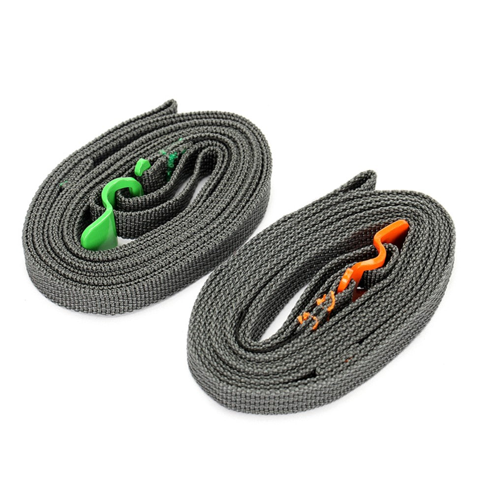 2 Pcs AOTU Packing Belt Rope Ribbon with Stainless Steel Buckle for Outdoor Travel Camping Hiking Cycling