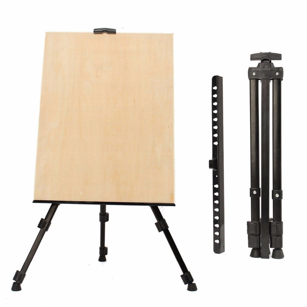 Portable Metal Triangular Easel Adjustable Tripod Display Stand for Poster Displaying Drawing and Paint