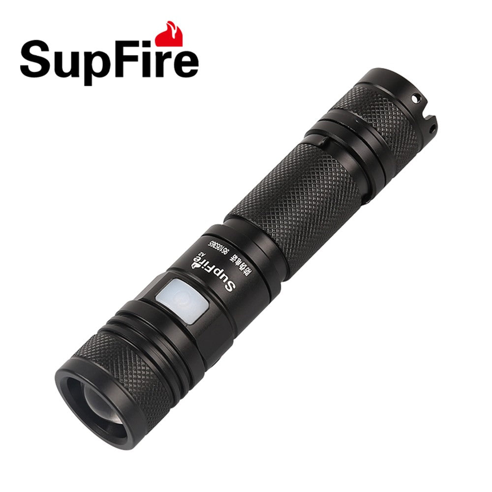 SUPFIRE A2 XM-L2 T6 950LM 5-Mode Dimming USB Strong Light LED Flashlight without Battery