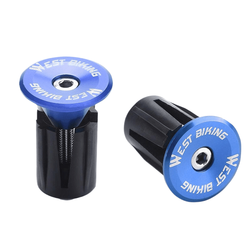 WEST BIKING Colorful Handlebar End Plugs With Tools Alunimum Alloy Road Bike MTB Handle Bar End Cap Expansion Plugs 22-24mm-WAYBIKER