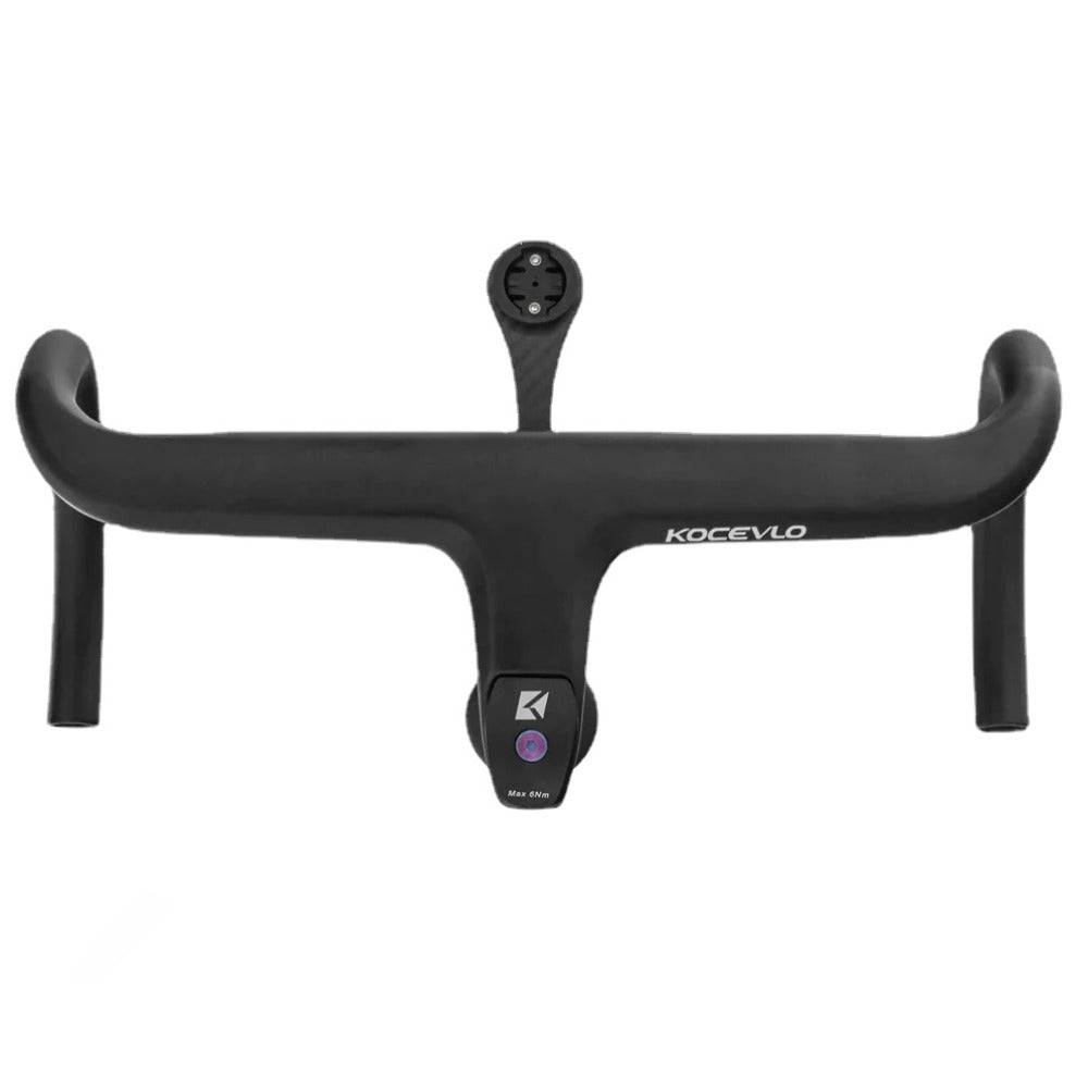 KOCEVLO Road Bike Full Carbon Fiber Stem Integrated Bicycle Handlebar For 28.6mm With Spacers Cycling Parts Accessories-WAYBIKER