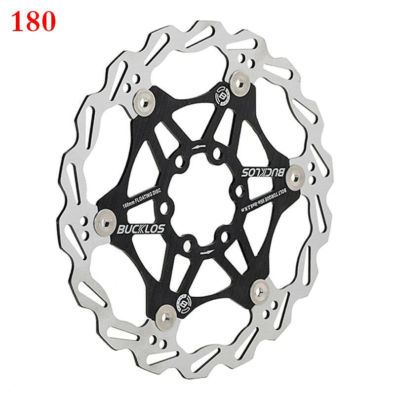 2PC BUCKLOS Bicycle Disc Brake 160/180/203 bike Floating Rotors Stainless Steel Mountain Bike Brake Rotor Mtb rotors Part 1PC-WAYBIKER