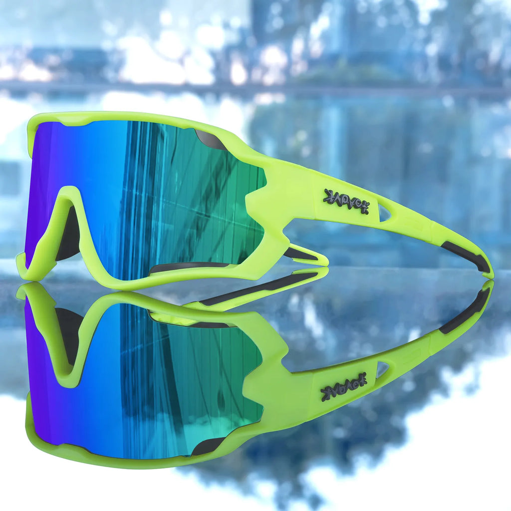 New Kapvoe Polarized Sports Men Cycling Sunglasses Road MTB Bike Outdoor Mountain Bike Riding Goggles Women UV400 Eyewear 5Lens-WAYBIKER