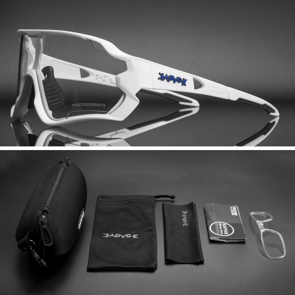 New Photochromic Man&woman Cycling Glasses Mountain Bike Cycling Goggles Outdoor Sports UV400 Protection Sunglasses Eyewear-WAYBIKER