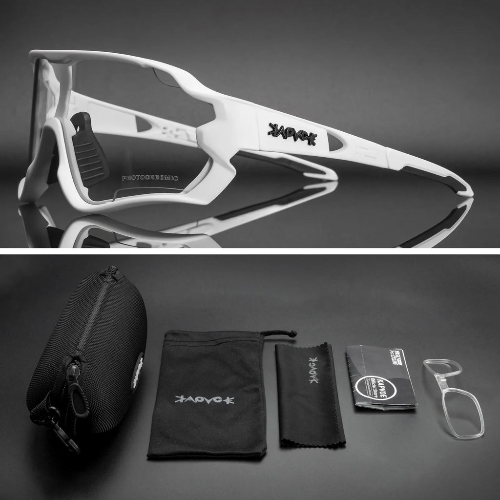 New Photochromic Man&woman Cycling Glasses Mountain Bike Cycling Goggles Outdoor Sports UV400 Protection Sunglasses Eyewear-WAYBIKER