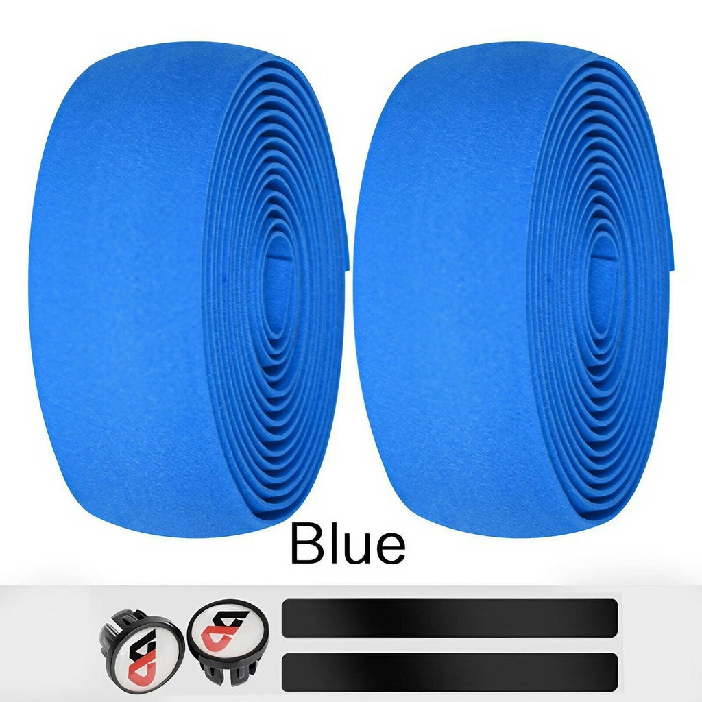 High Quality Cycling Road Bike Sports Bicycle Handlebar Rubber Tape Wrap with 2 Bar Plug-WAYBIKER