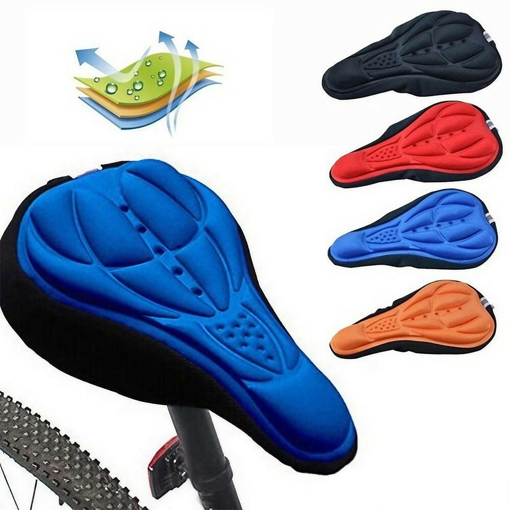 Bicycle Seat Breathable Bicycle Saddle Seat Soft Thickened Mountain Bike Bicycle Seat Cushion Cycling Gel Pad Cushion Cover-WAYBIKER