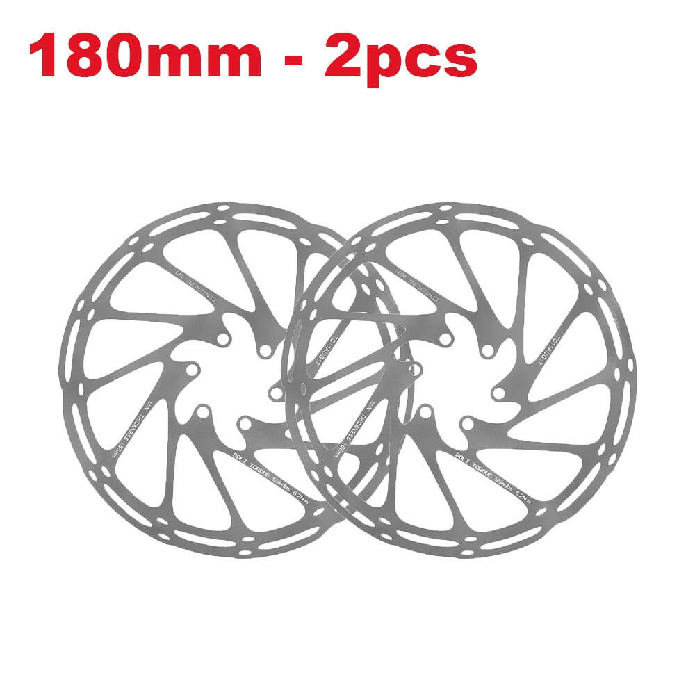 2-PCS Bike Rotor Mountain Bike Disc Brake Rotor 160mm 180mm 203mm Hydraulic Disc Brakes 6-bolt MTB Bicycle Rotor 160 180 203-WAYBIKER