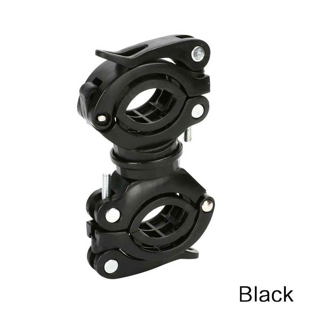 Bicycle Flashlight Lamp Holder Fixing Bracket 360 Rotating Bike Flashlight Clip