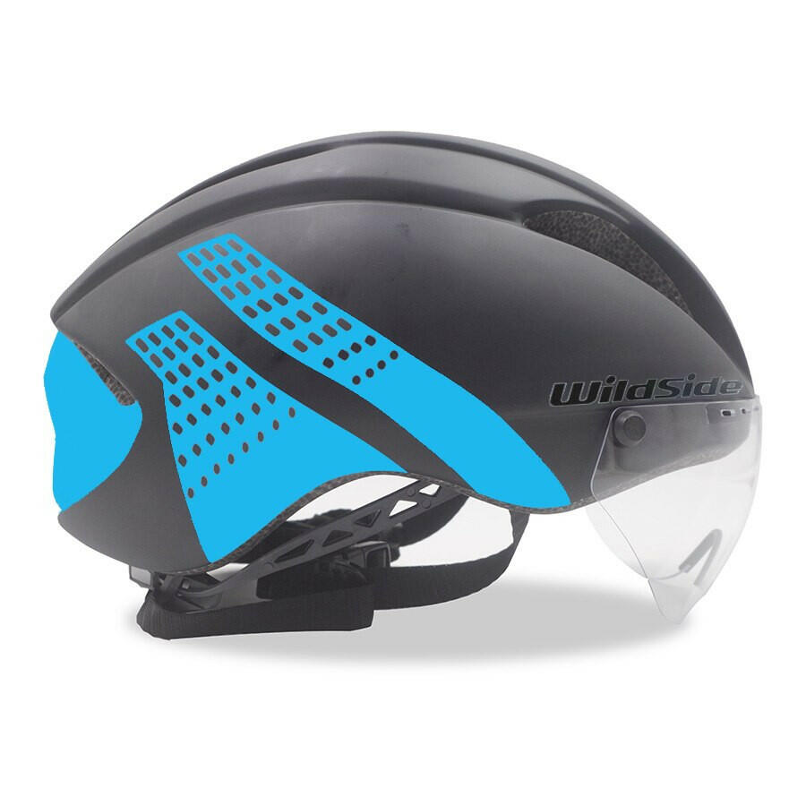 Wildside Bicycle Helmet Road Mtb Integral Triathlon Time-Trial Bike Helmet Men Speed Race Helmet Sun Visor 5 lens Aero Goggles-WAYBIKER