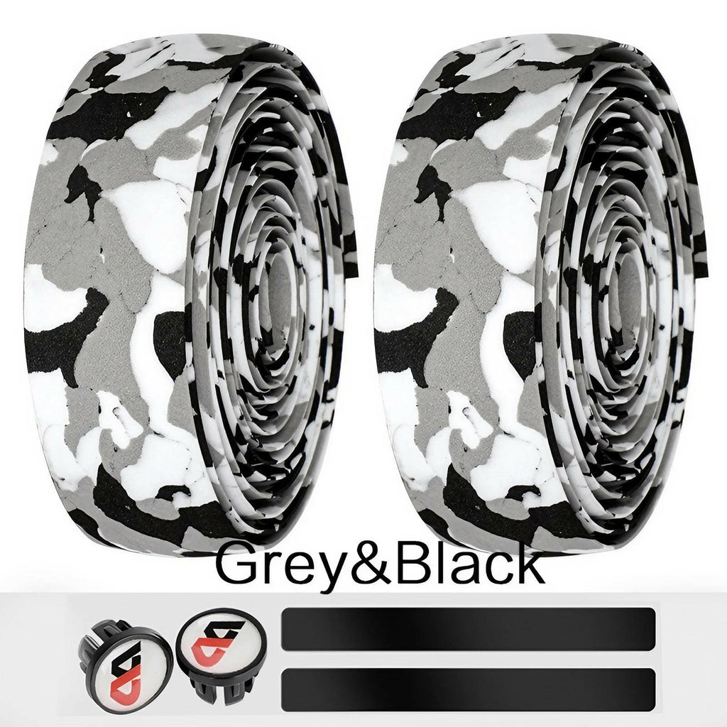 High Quality Cycling Road Bike Sports Bicycle Handlebar Rubber Tape Wrap with 2 Bar Plug-WAYBIKER
