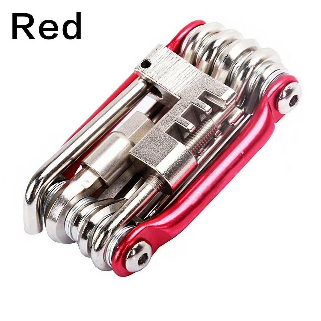 Multifunction 11 In1 Bicycle Repairing Set Bike Bike Repair Tool Kit Wrench Screwdriver Chain Hex Spoke Mountain Cycling Tools-WAYBIKER