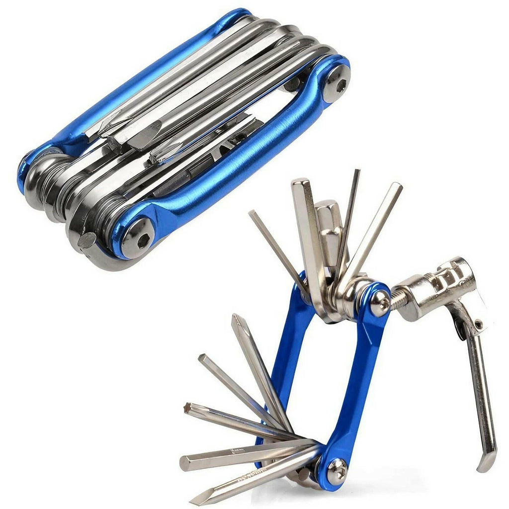 Multifunction 11 In1 Bicycle Repairing Set Bike Bike Repair Tool Kit Wrench Screwdriver Chain Hex Spoke Mountain Cycling Tools-WAYBIKER