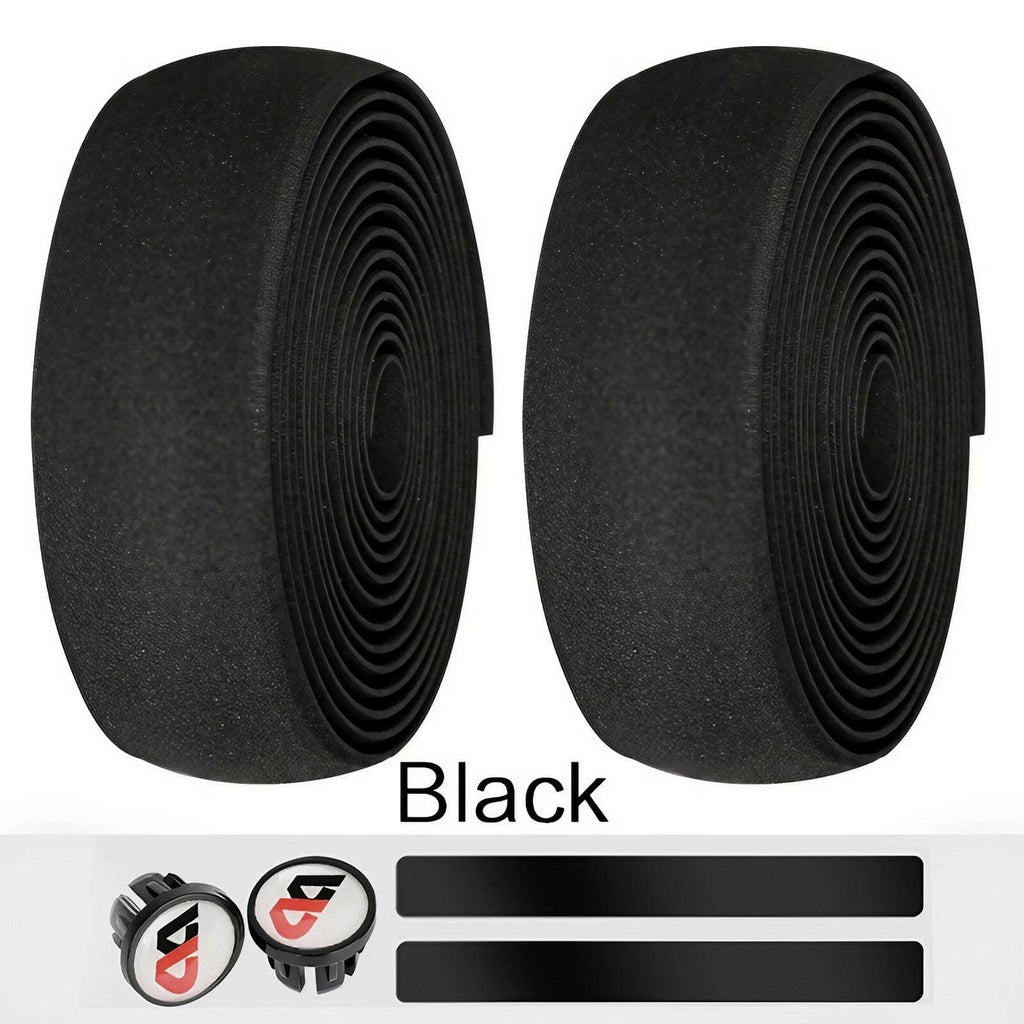 High Quality Cycling Road Bike Sports Bicycle Handlebar Rubber Tape Wrap with 2 Bar Plug-WAYBIKER