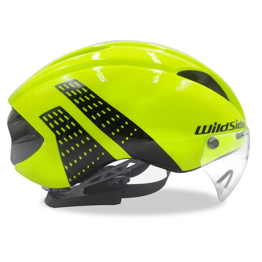 Wildside Bicycle Helmet Road Mtb Integral Triathlon Time-Trial Bike Helmet Men Speed Race Helmet Sun Visor 5 lens Aero Goggles-WAYBIKER