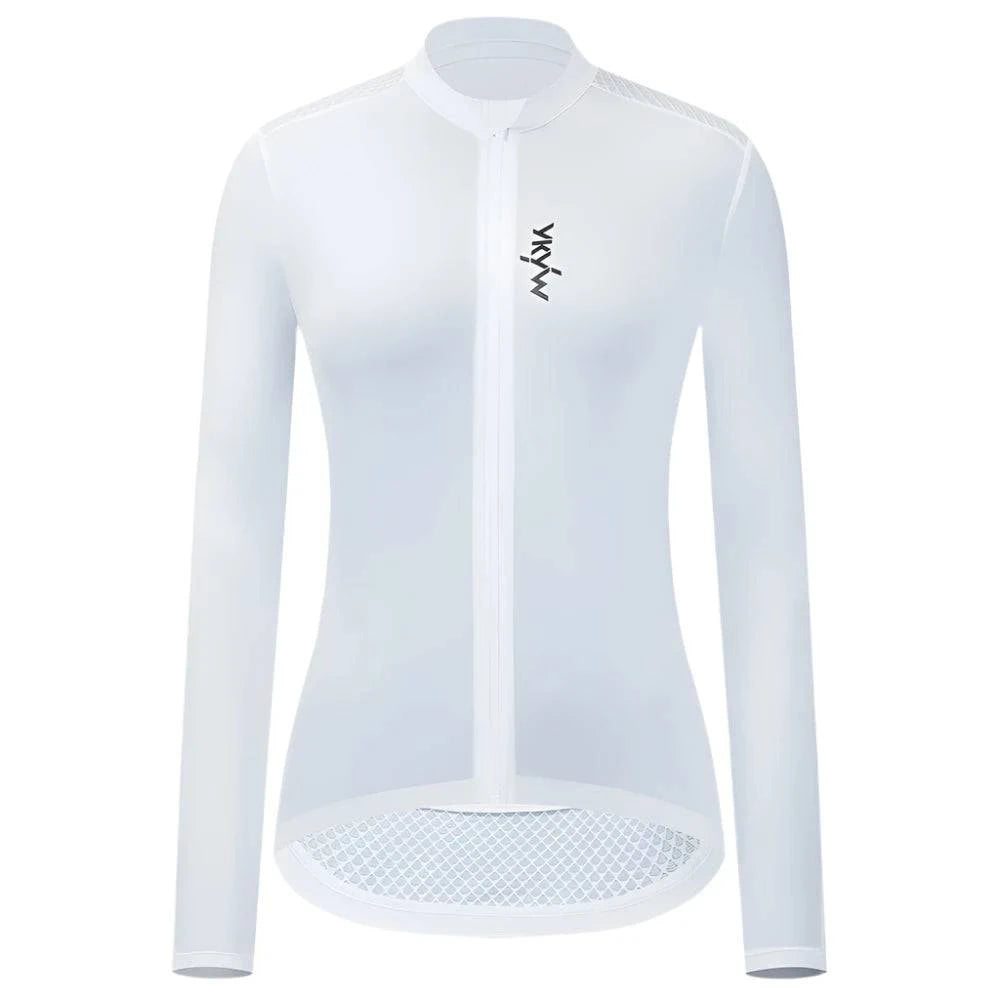 YKYWBIKE Women's Cycling Jersey Long Sleeve Bicycle Long Jersey Road Bike Jersey Bicycle Shirt Bike Wear Cycling Maillot-WAYBIKER