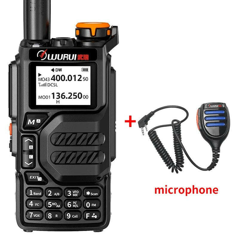 K5 air band walkie talkie scanner ham budget radios Two-way radio communication profesional Amateur long range uhf vhf FM-WAYBIKER
