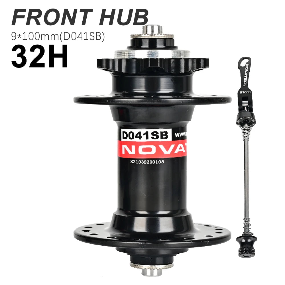 Novatec Hub 28H 32H 36H MTB hub D041SB D042SB Disc Card Brake Mountain Bike hubs Bicycle Hubs 4 Bearing HG 8 -11 Speed Red Black