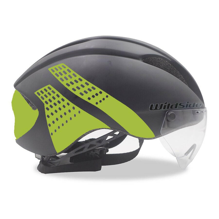 Wildside Bicycle Helmet Road Mtb Integral Triathlon Time-Trial Bike Helmet Men Speed Race Helmet Sun Visor 5 lens Aero Goggles-WAYBIKER