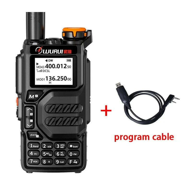 K5 air band walkie talkie scanner ham budget radios Two-way radio communication profesional Amateur long range uhf vhf FM-WAYBIKER