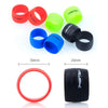 2pcs RISK Bicycle Bike Handlebar Strap Tape Fixing Silicone Ring Anti-Skip Rubber Sleeve Loops Collar-WAYBIKER