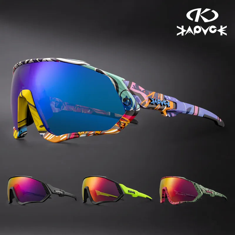Kapvoe Cycling Glasses Men Sunglasses Driving Outdoor Polarized Glasses MTB Road Mountain Women's Eyewear Bicycle Goggles-WAYBIKER
