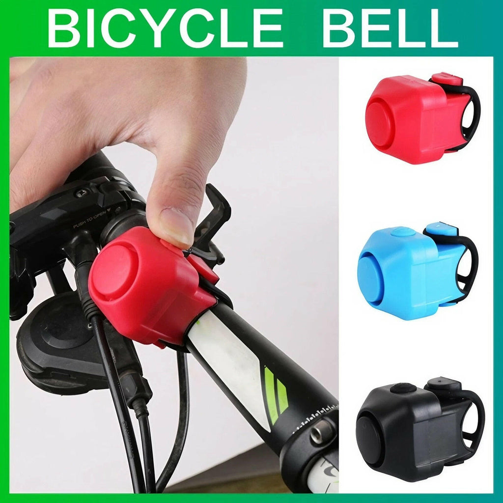 USB Bicycle Bell 130db Waterproof Cycling Bike Bells Rechargeable/Battery Electric Horn Mini Portable Cycling Handlebar Bell