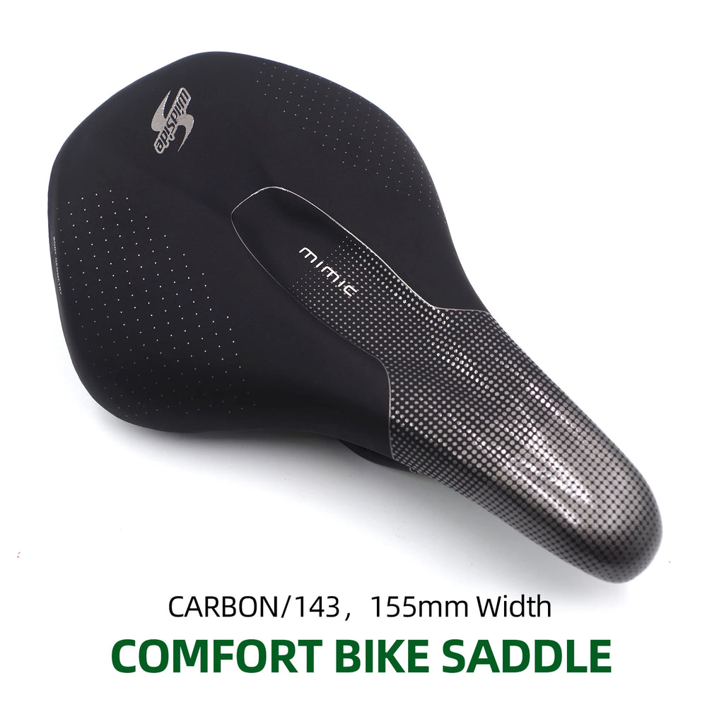 Lightweight carbon fiber saddle Road mountain Bike Saddle 143 155 for Men Women Triathlon Tt Saddle Comfort Wide Racing Seat