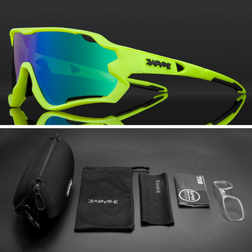Kapvoe Cycling Sunglasses Outdoor UV400 MTB Mountain Bike Bicycle Riding Camping TR90 Glasses Eyewear Gafas Ciclismo-WAYBIKER
