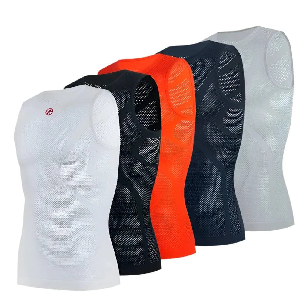 YKYWBIKE Cycling Vest High Elastici Cycling Base Layer Jersey MTB Road Bike Bicycle Vest Running Sport Cycling Underwear 4Color-WAYBIKER